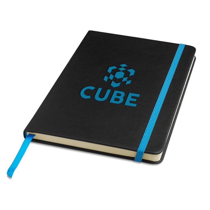 Libreta de cuero sintético con tapa marcable a láser A5 hojas lisas color turquesa Libreta de cuero sintético con tapa marcable a láser A5 hojas lisas color turquesa