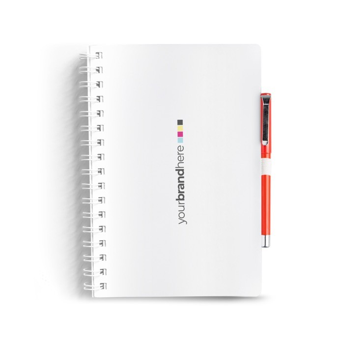 Cuaderno de notas con anillas y portabolígrafos A5 hojas a rayas Cuaderno de notas con anillas y portabolígrafos A5 hojas a rayas