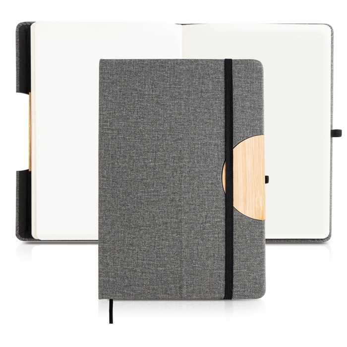 Libreta de lino con soporte para móvil con cinta A5 hojas lisas Libreta de lino con soporte para móvil con cinta A5 hojas lisas