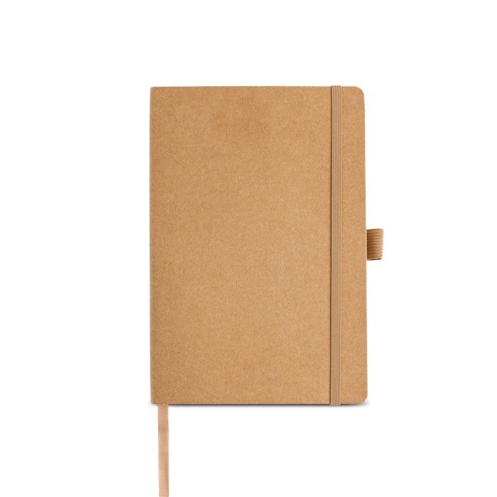 Libreta con tapa de papel resistente al agua A5 hojas lisas color natural