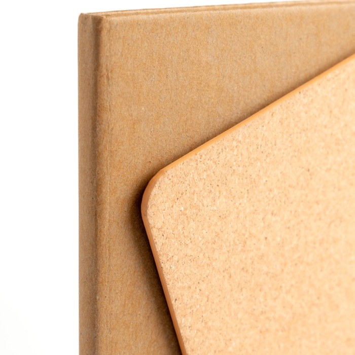 Libreta con tapa de tipo corcho y cierre magnético A5 hojas lisas Libreta con tapa de tipo corcho y cierre magnético A5 hojas lisas