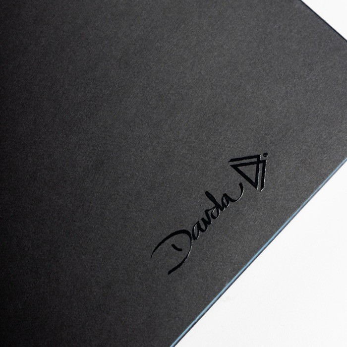 Libreta de PU texturizado y parche personalizable A5 hojas lisas vista en caja