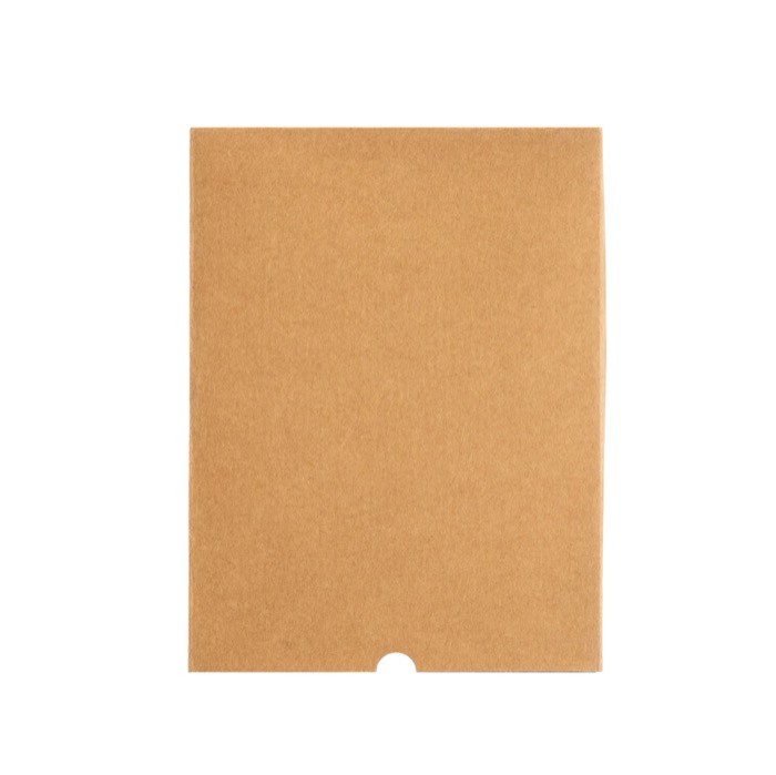 Libreta de algodón reciclado con bolígrafo de té verde A5 hojas lisas vista en caja