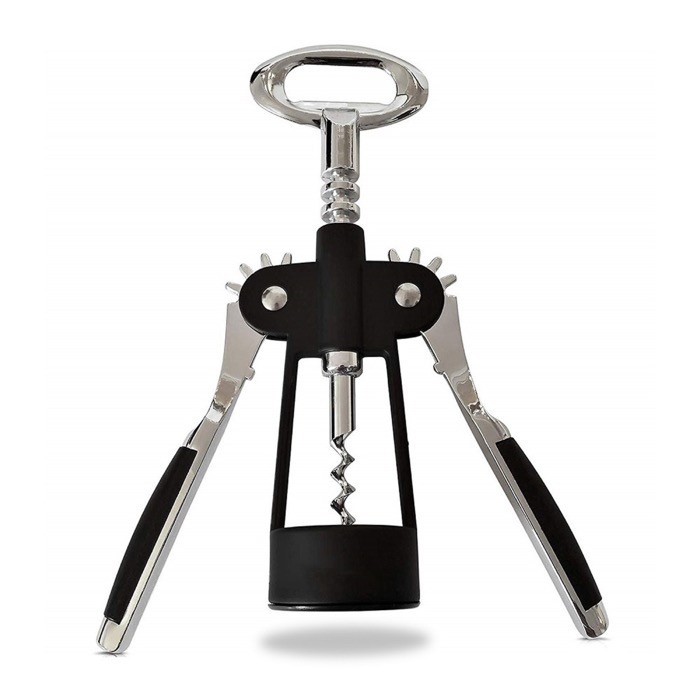 Set de vino de acero inoxidable con 3 partes y cuatro funciones color negro vista 1 Set de vino de acero inoxidable con 3 partes y cuatro funciones color negro vista 1