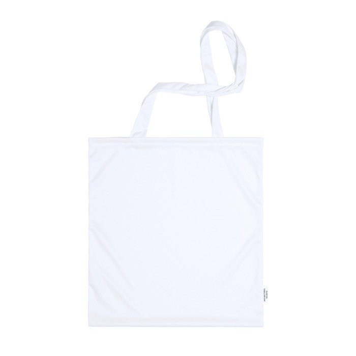 Bolsa de poliéster antibacterial color blanco