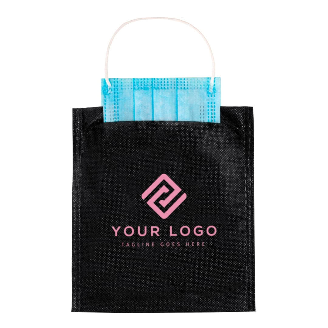 Portamascarillas tela con logo Portamascarillas tela con logo