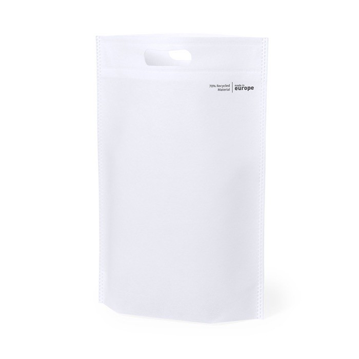 Bolsa no tejida reciclada de 70 g/m2 color negro cuarta vista