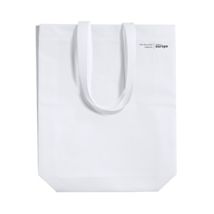 Bolsa de non-woven reciclado de 120 g/m2 color blanco segunda vista