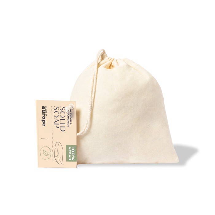 Jabón sólido vegano de caléndula y manzanilla color beige sexta vista