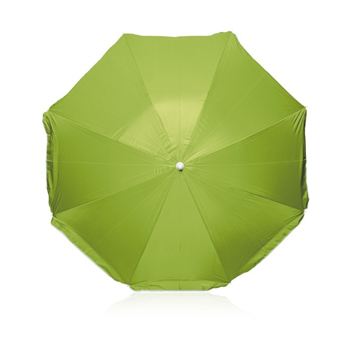 Sombrilla de playa de poliéster 170T con protección UV Ø180 color verde claro Sombrilla de playa de poliéster 170T con protección UV Ø180 color verde claro