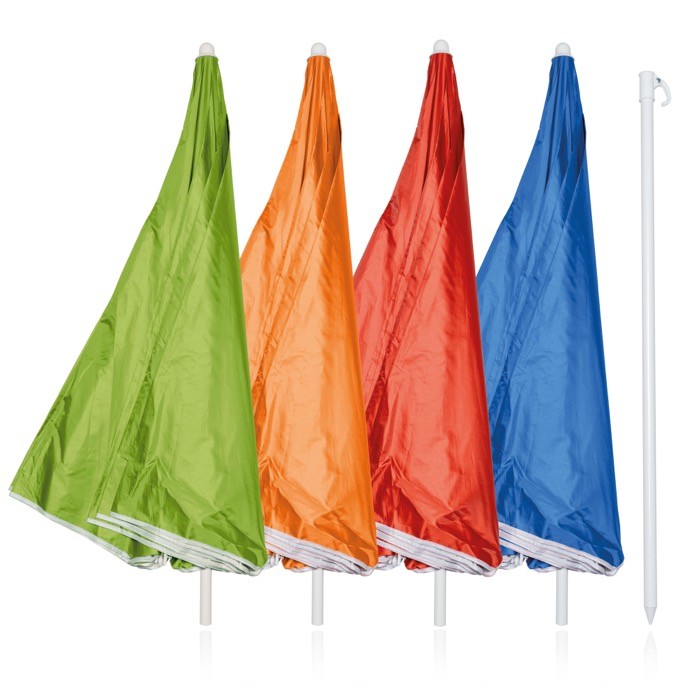 Sombrilla de playa de poliéster 170T con protección UV Ø180 vista 1 Sombrilla de playa de poliéster 170T con protección UV Ø180 vista 1