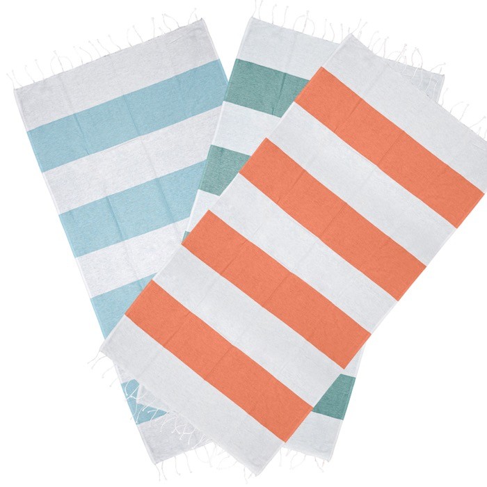 Toalla de playa de algodón y poliéster 90x180cm de 180 g/m2 vista con varios colores Toalla de playa de algodón y poliéster 90x180cm de 180 g/m2 vista con varios colores