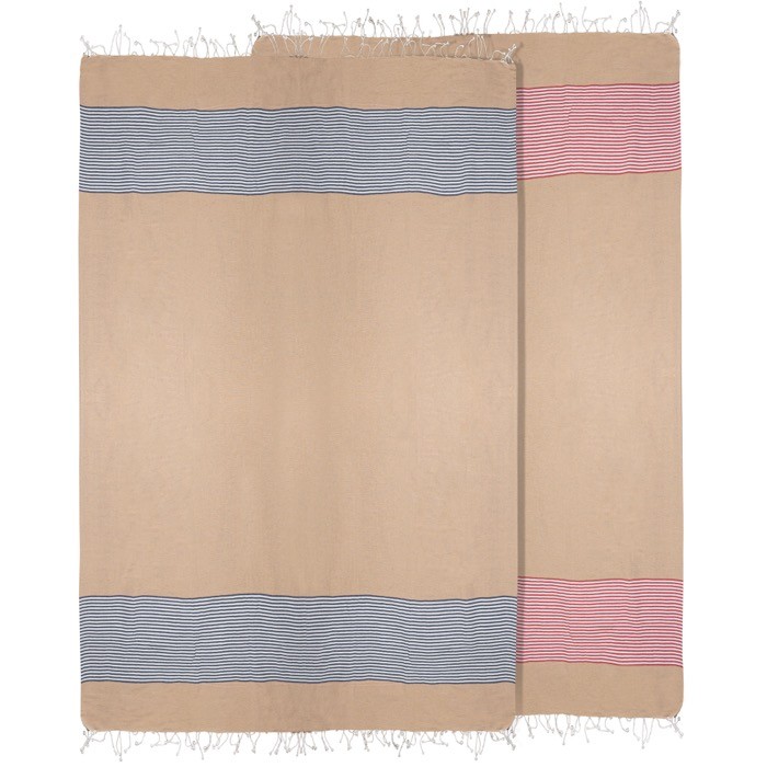 Toalla de playa de algodón de 100x180cm ligera 220 g/m2 vista con varios colores