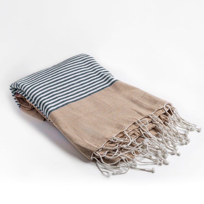 Toalla de playa de algodón de 100x180cm ligera 220 g/m2