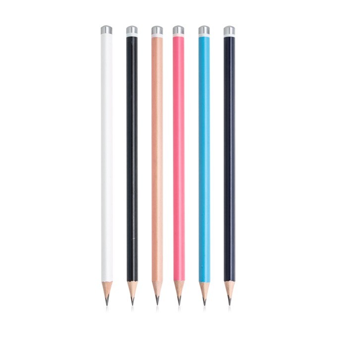 Lápiz con forma triangular ergonómica en amplia gama de colores vista con varios colores