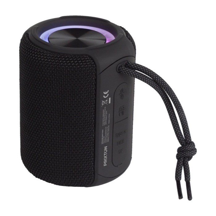 Altavoz Prixton Beat Box resistente al agua IPX5 con manos libres 6W color negro segunda vista trasera