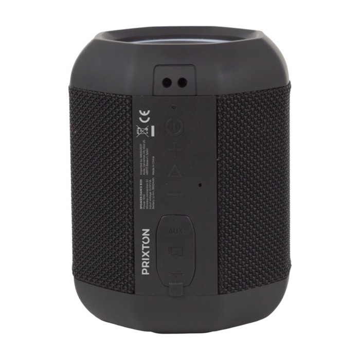 Altavoz Prixton Dance Box con impermeabilidad IPX7 de 10W color negro segunda vista trasera Altavoz Prixton Dance Box con impermeabilidad IPX7 de 10W color negro segunda vista trasera