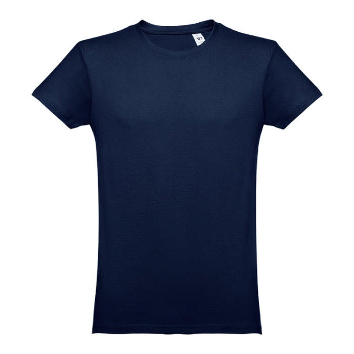 Camisetas personalizadas 100% algodón color azul primera vista Camisetas personalizadas 100% algodón color azul primera vista