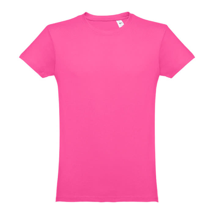 Camisetas personalizadas 100% algodón color fucsia primera vista Camisetas personalizadas 100% algodón color fucsia primera vista