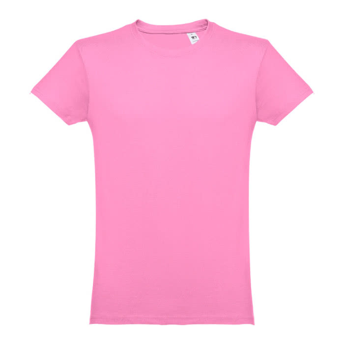 Camisetas personalizadas 100% algodón color rosa primera vista Camisetas personalizadas 100% algodón color rosa primera vista