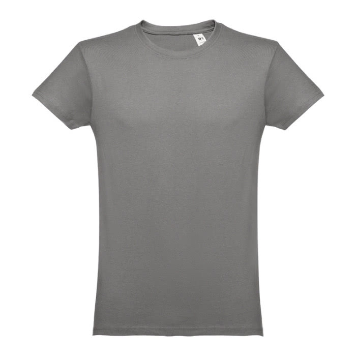 Camisetas personalizadas 100% algodón color gris oscuro primera vista Camisetas personalizadas 100% algodón color gris oscuro primera vista