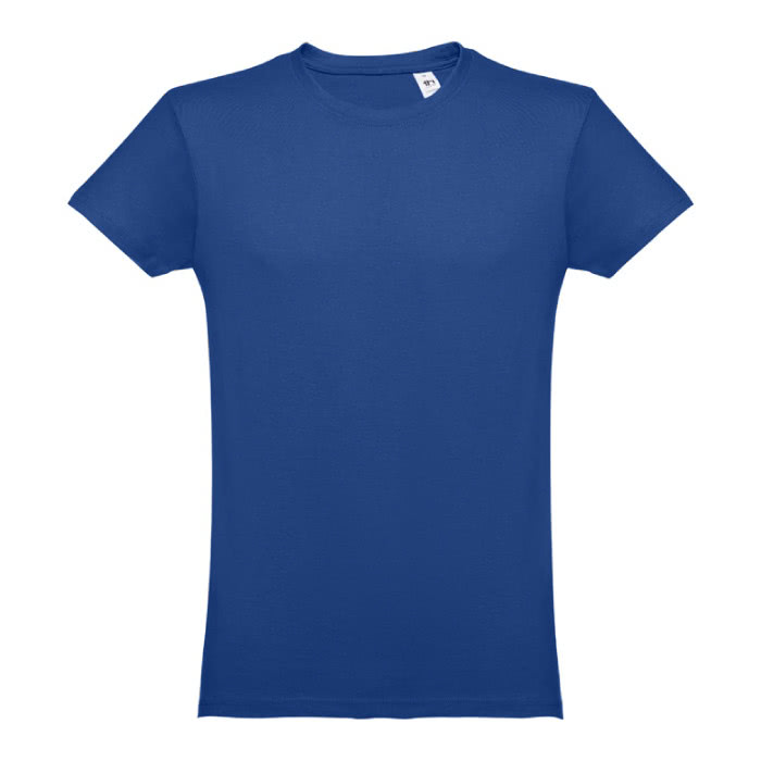 Camisetas personalizadas 100% algodón color azul real primera vista Camisetas personalizadas 100% algodón color azul real primera vista