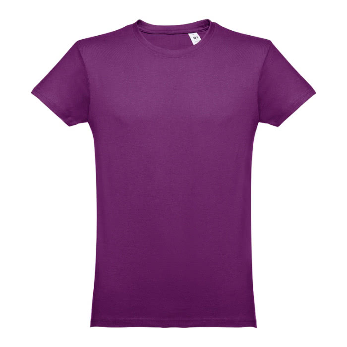 Camisetas personalizadas 100% algodón color violeta primera vista Camisetas personalizadas 100% algodón color violeta primera vista