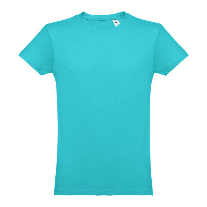 Camisetas personalizadas 100% algodón color turquesa primera vista Camisetas personalizadas 100% algodón color turquesa primera vista