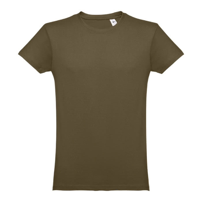 Camisetas personalizadas 100% algodón color verde oscuro primera vista Camisetas personalizadas 100% algodón color verde oscuro primera vista