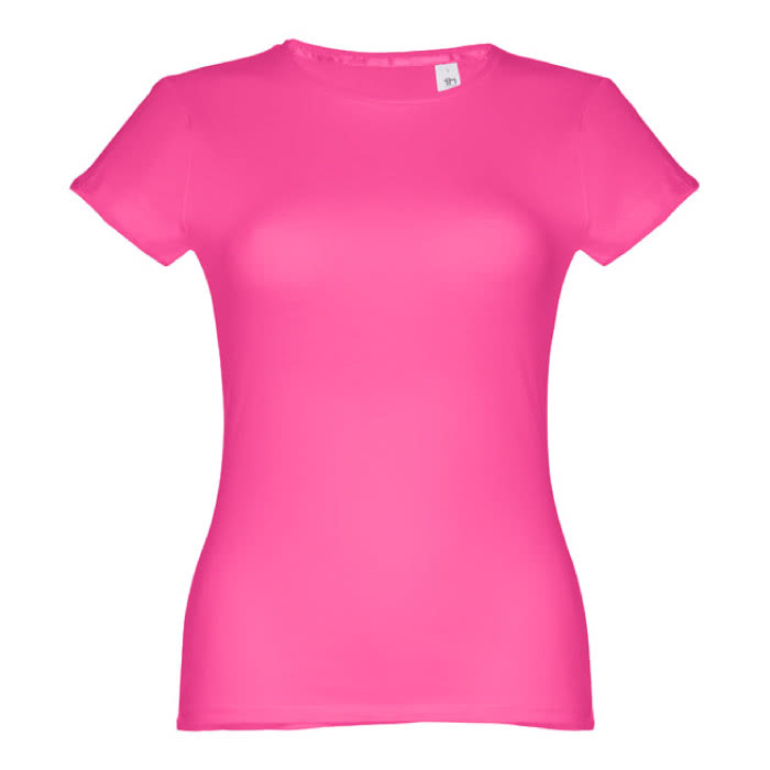 Camisetas personalizadas mujer algodón color fucsia primera vista Camisetas personalizadas mujer algodón color fucsia primera vista