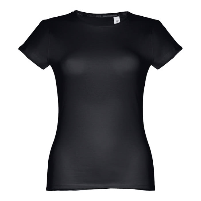 Camisetas personalizadas mujer algodón color negro primera vista Camisetas personalizadas mujer algodón color negro primera vista