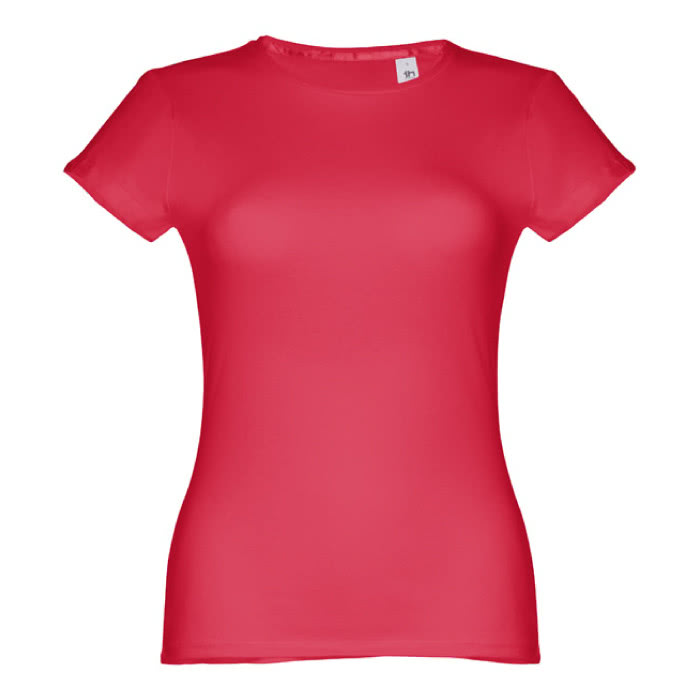 Camisetas personalizadas mujer algodón color rojo primera vista Camisetas personalizadas mujer algodón color rojo primera vista