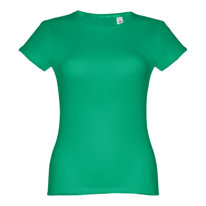 Camisetas personalizadas mujer algodón color verde primera vista Camisetas personalizadas mujer algodón color verde primera vista