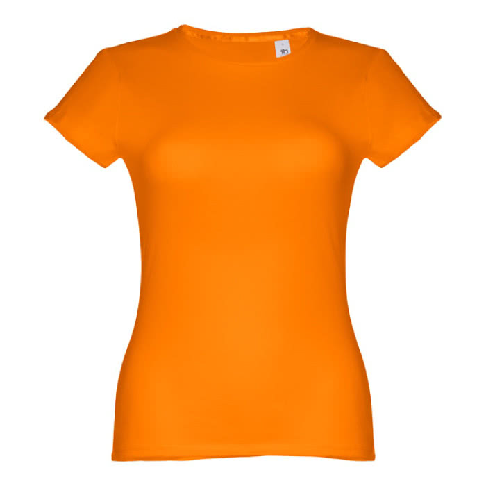 Camisetas personalizadas mujer algodón color naranja primera vista Camisetas personalizadas mujer algodón color naranja primera vista