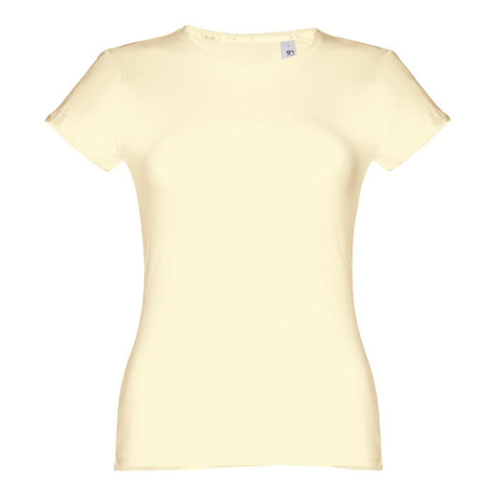 Camisetas personalizadas mujer algodón color marfil primera vista Camisetas personalizadas mujer algodón color marfil primera vista