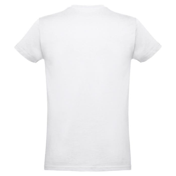 Camiseta cuello tubular y algodón 190 g/m2 color blanco segunda vista