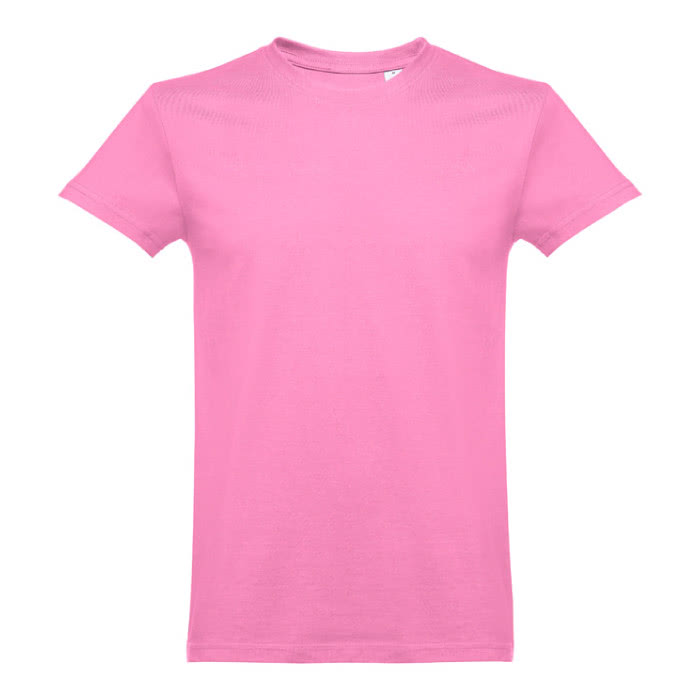 Camiseta cuello tubular y algodón 190 g/m2 color rosa primera vista