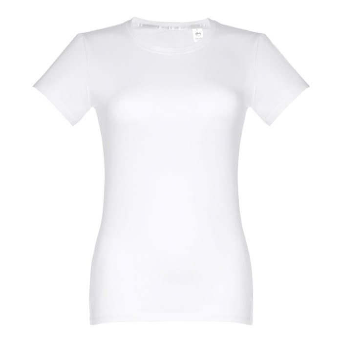 Camisetas para serigrafiar de mujer entalladas color blanco Camisetas para serigrafiar de mujer entalladas color blanco