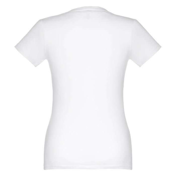 Camisetas para serigrafiar de mujer entalladas color blanco segunda vista Camisetas para serigrafiar de mujer entalladas color blanco segunda vista