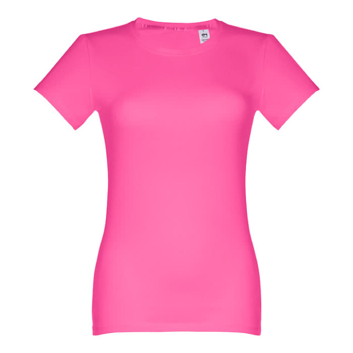 Camisetas para serigrafiar de mujer entalladas color fucsia primera vista Camisetas para serigrafiar de mujer entalladas color fucsia primera vista
