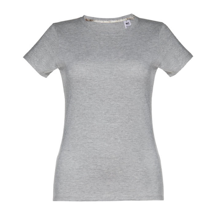 Camisetas para serigrafiar de mujer entalladas color gris primera vista Camisetas para serigrafiar de mujer entalladas color gris primera vista