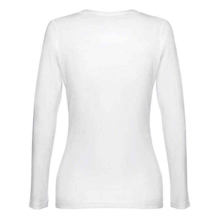 Camisetas manga larga mujer publicitarias color blanco