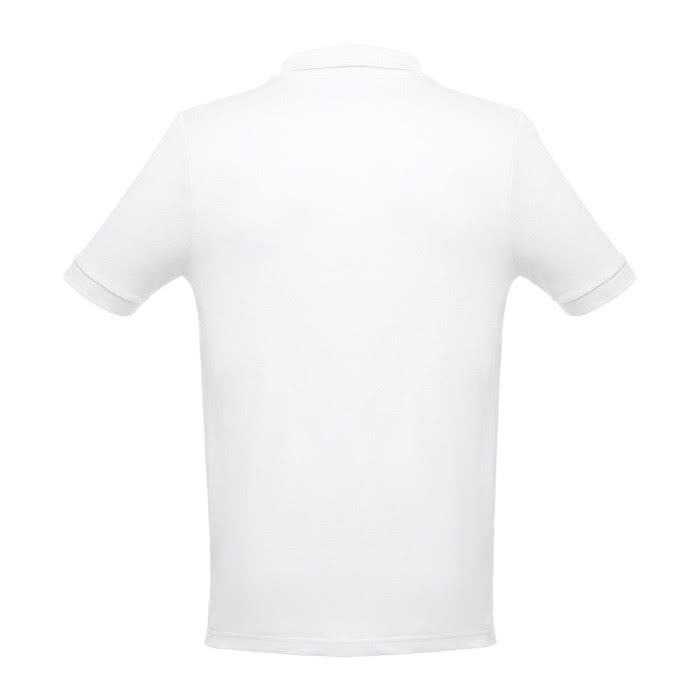 Polos impresos algodón 195 g/m2 color blanco segunda vista Polos impresos algodón 195 g/m2 color blanco segunda vista