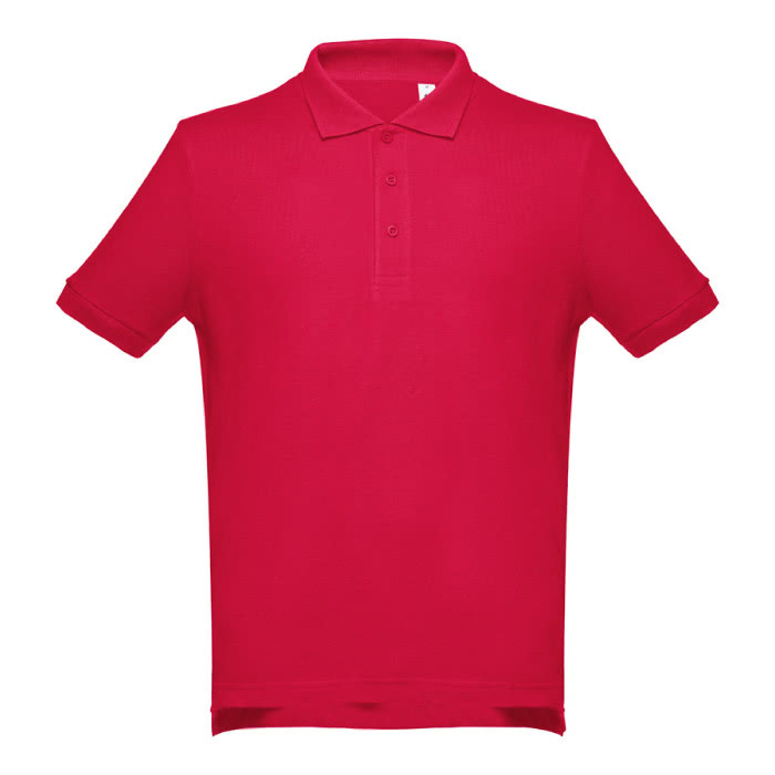Polos impresos algodón 195 g/m2 color rojo primera vista Polos impresos algodón 195 g/m2 color rojo primera vista