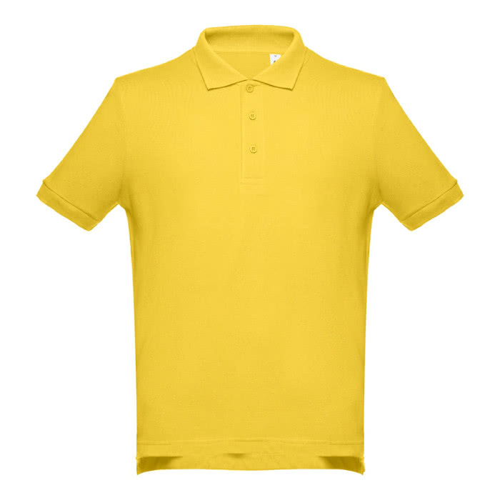 Polos impresos algodón 195 g/m2 color amarillo primera vista Polos impresos algodón 195 g/m2 color amarillo primera vista