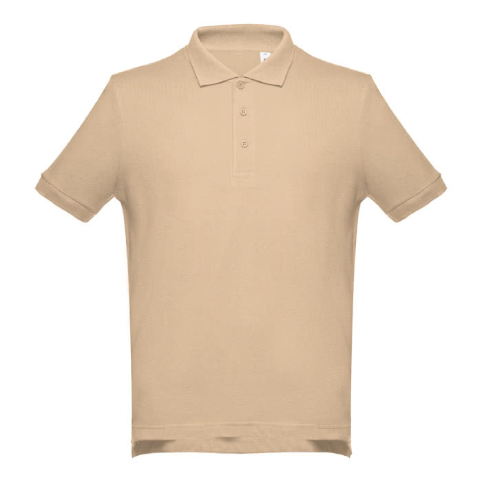 Polos impresos algodón 195 g/m2 color marrón claro primera vista Polos impresos algodón 195 g/m2 color marrón claro primera vista