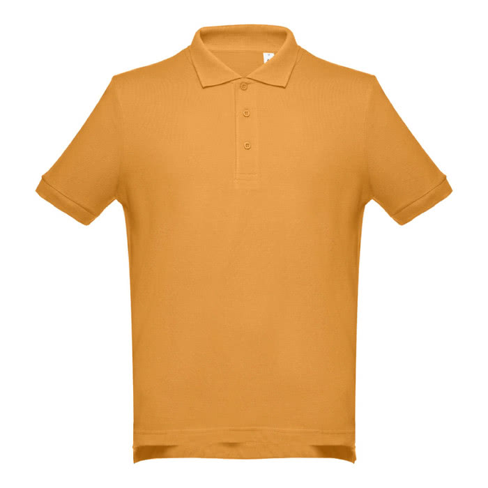 Polos impresos algodón 195 g/m2 color amarillo oscuro primera vista Polos impresos algodón 195 g/m2 color amarillo oscuro primera vista
