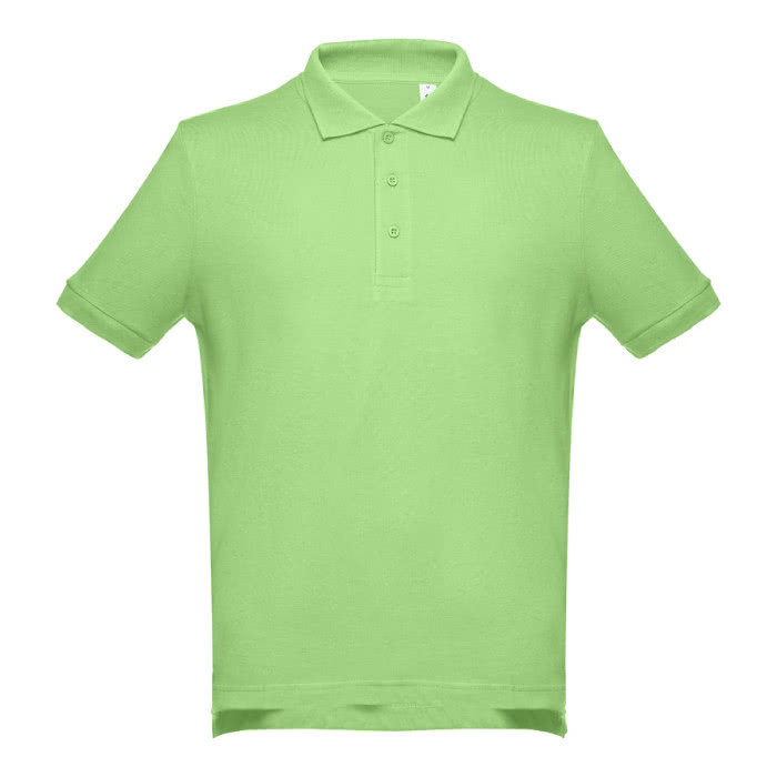 Polos impresos algodón 195 g/m2 color verde claro primera vista Polos impresos algodón 195 g/m2 color verde claro primera vista