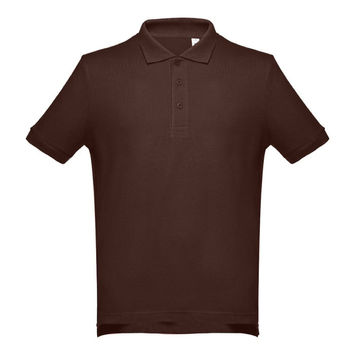 Polos impresos algodón 195 g/m2 color marrón primera vista Polos impresos algodón 195 g/m2 color marrón primera vista