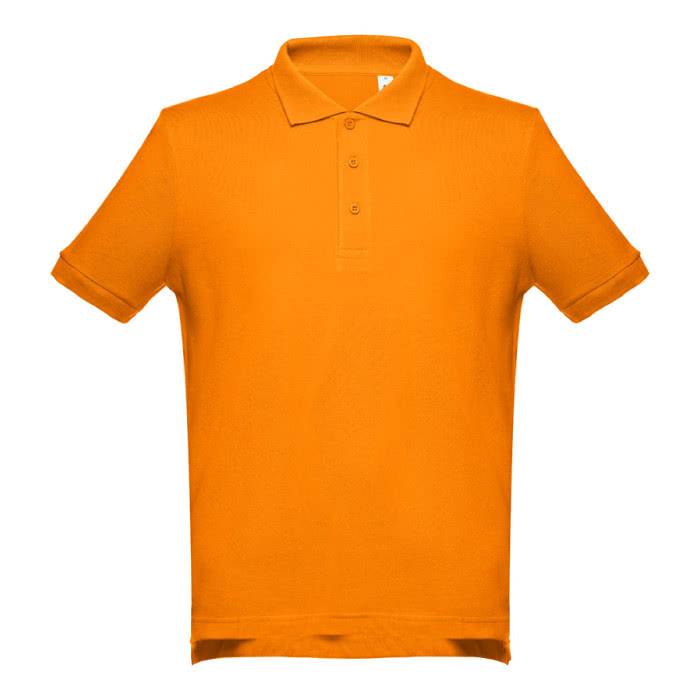 Polos impresos algodón 195 g/m2 color naranja primera vista Polos impresos algodón 195 g/m2 color naranja primera vista